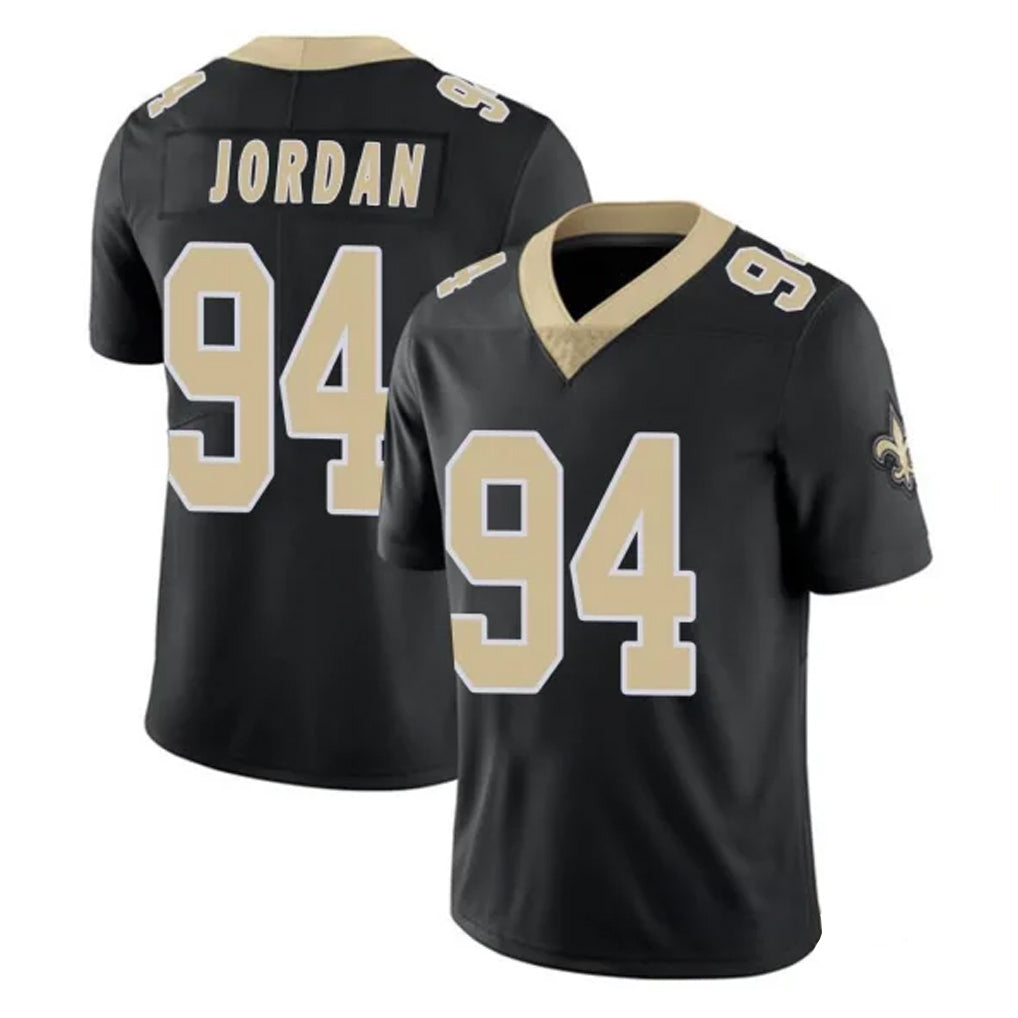 Davalo NO.Saints #94 Cameron Jordan Player Black Limited Vapor Untouchable Home Game Stitched Jerseys