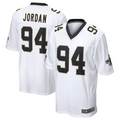 Davalo NO.Saints #94 Cameron Jordan White Game Stitched American Stitched Jerseys