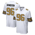 Davalo NO.Saints #96 Carl Granderson Player White Alternate Home Game Stitched Jerseys