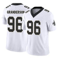Davalo NO.Saints #96 Carl Granderson Player White Limited Vapor F.U.S.E. Home Game Stitched Jerseys