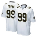 Davalo NO.Saints #99 Chase Young Player White Home Game Stitched Jerseys