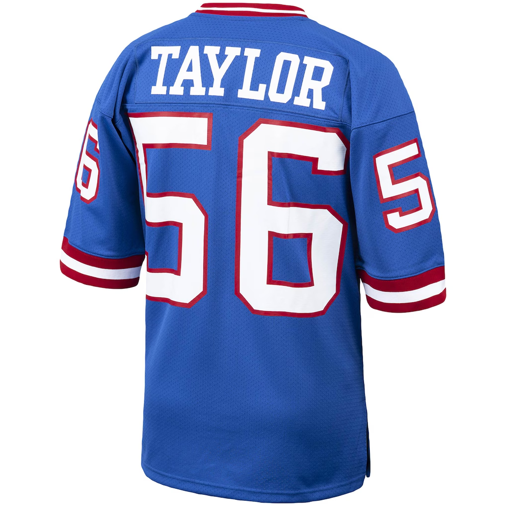 Davalo NY.Giants 1986 #56 Lawrence Taylor Mitchell & Ness Royal Authentic Throwback Retired Player Jersey Stitched Puhic Jersey