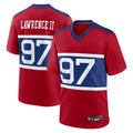 Davalo NY.Giants Secondary Throwback Alternate Jerseys - Red - #97 Dexter Lawrence II Player