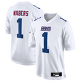 Davalo NY. Giants Tundra #1 Malik Nabers Player White Fashion Stitched Jerseys