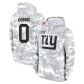 Davalo NY.Giants #0 Brian Burns Player Arctic Camo Salute to Service Hoodies Stitched Jerseys