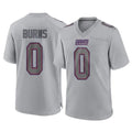 Davalo NY.Giants #0 Brian Burns Player Gray Atmosphere Fashion Limited Game Stitched Jerseys