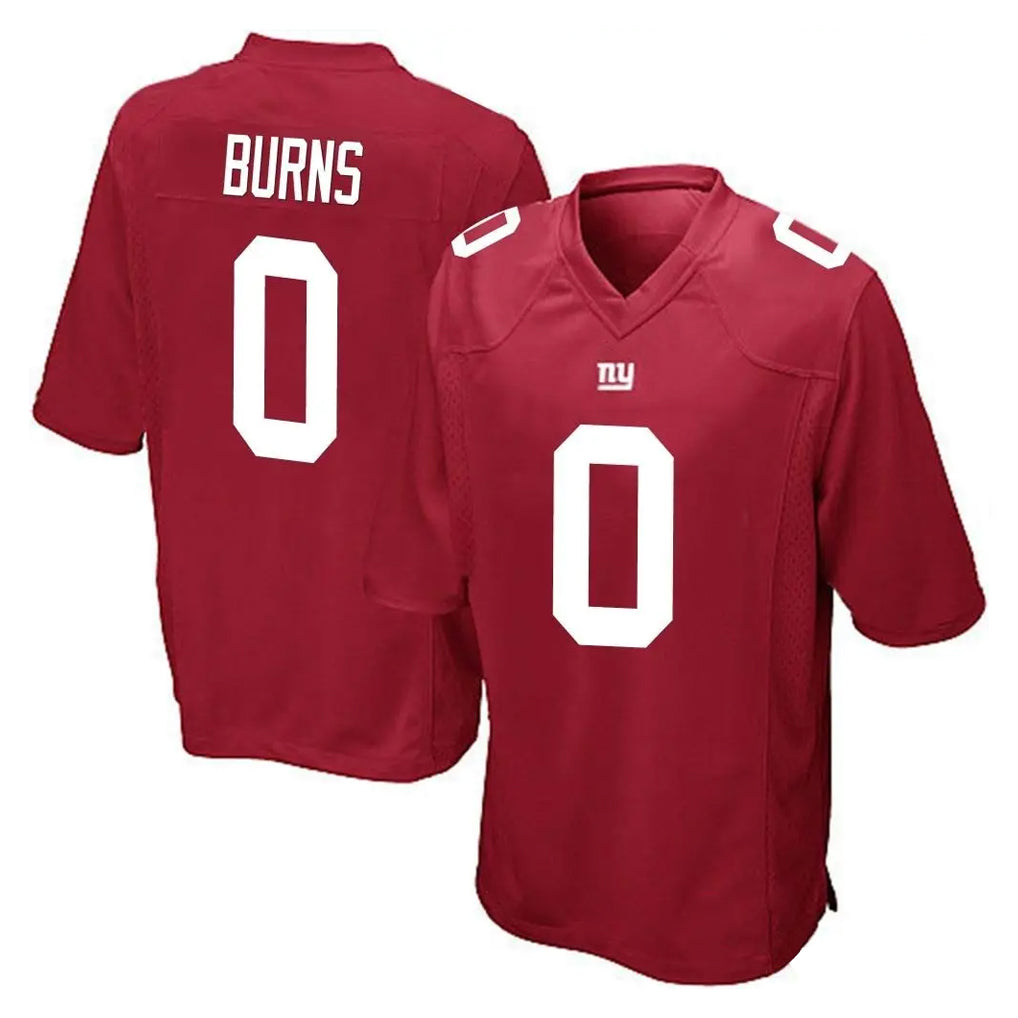 Davalo NY.Giants #0 Brian Burns Player Red Home Game Stitched Jerseys