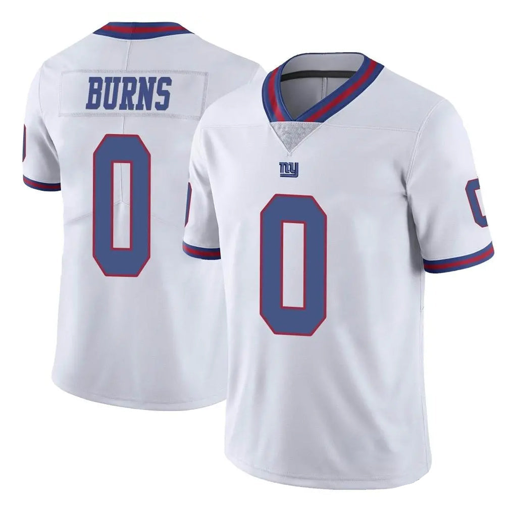 Davalo NY.Giants #0 Brian Burns Player White Color Rush Home Game Stitched Jerseys