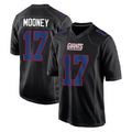 Davalo NY.Giants #17 Darnell Mooney Player Carbon Fashion Limited Home Game Stitched Jerseys