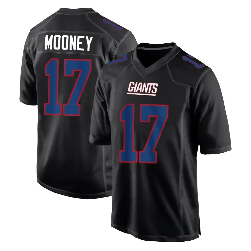 Davalo NY.Giants #17 Darnell Mooney Player Carbon Fashion Limited Home Game Stitched Jerseys