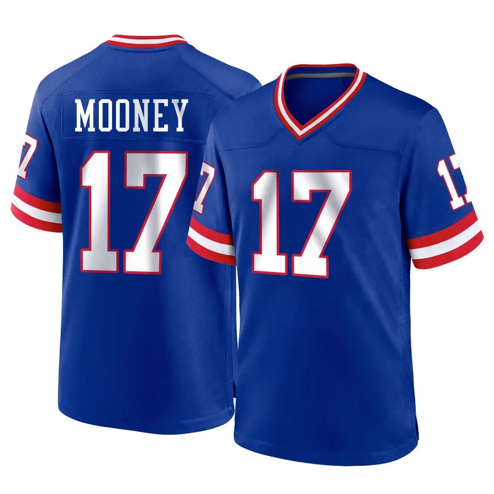 Davalo NY.Giants #17 Darnell Mooney Player Royal Classic Home Game Stitched Jerseys