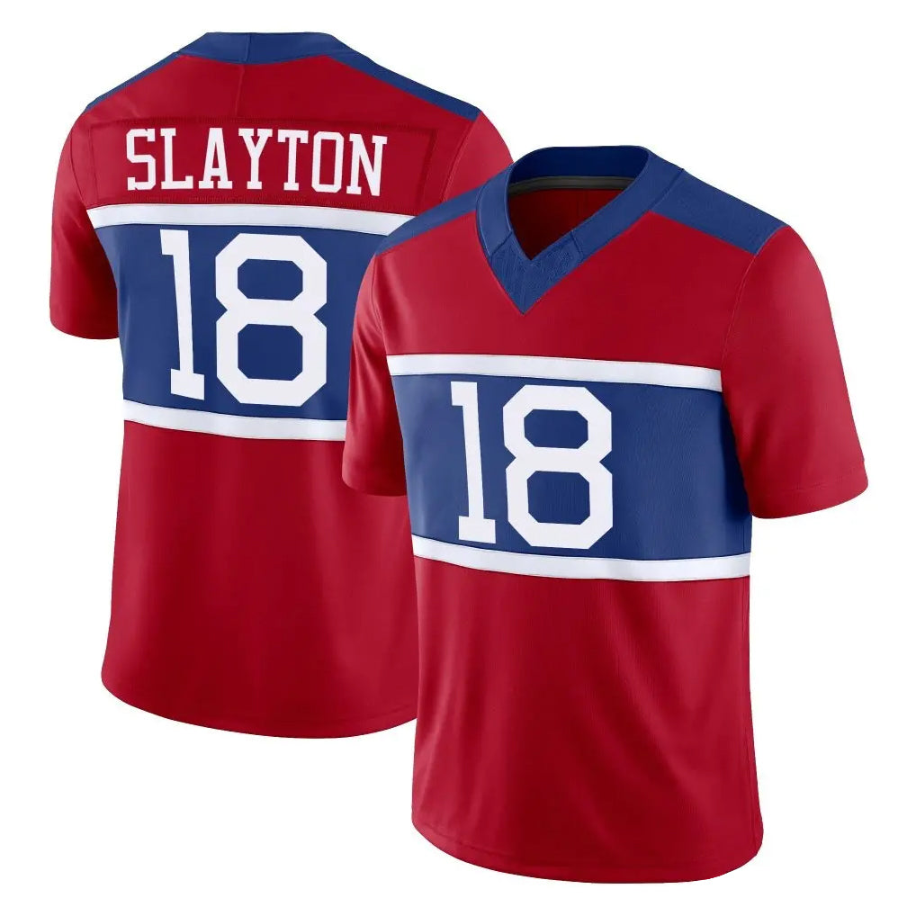 Davalo NY.Giants #18 Darius Slayton Player Red Century Vapor F.U.S.E. Home Game Stitched Jerseys