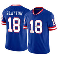 Davalo NY.Giants #18 Darius Slayton Player Royal Classic Vapor Home Game Stitched Jerseys