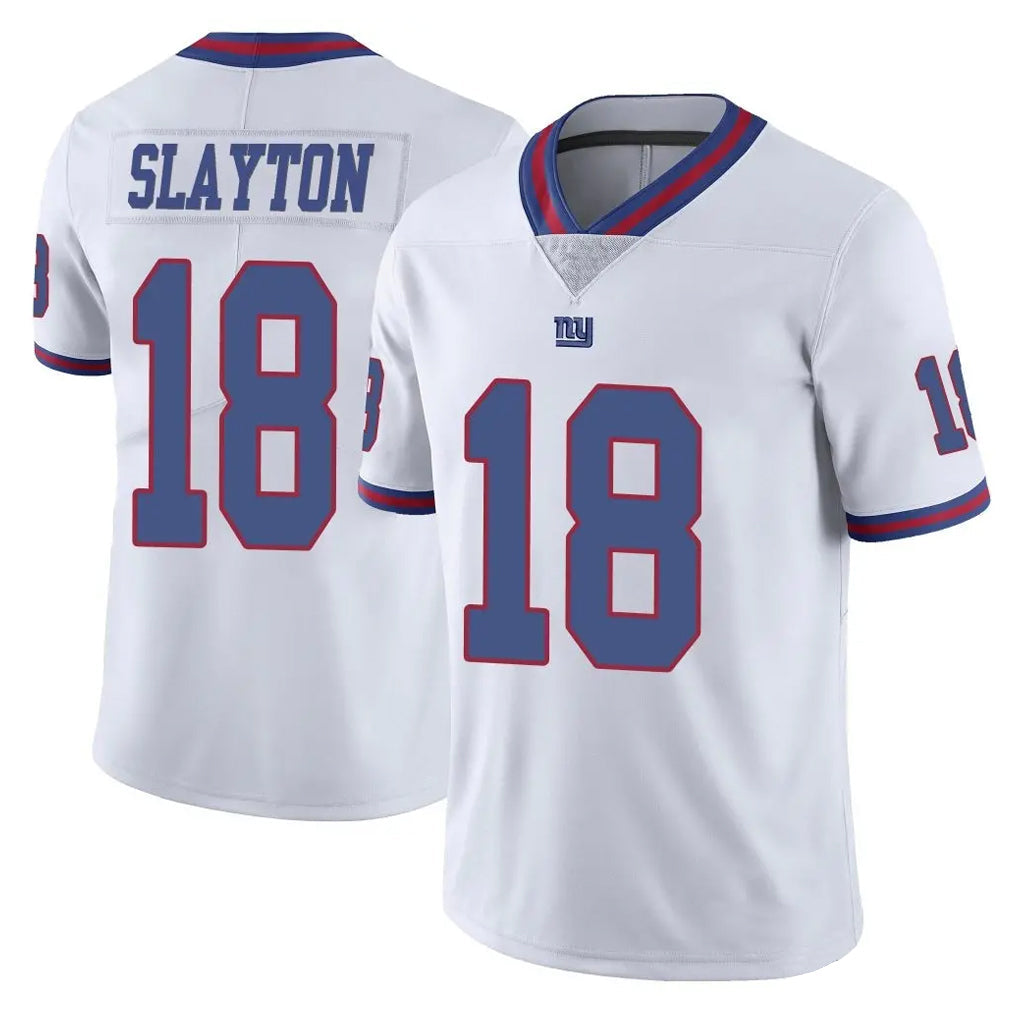 Davalo NY.Giants #18 Darius Slayton Player White Color Rush Home Game Stitched Jerseys