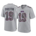 Davalo NY.Giants #19 Jameis Winston Player Gray Atmosphere Fashion Limited Game Stitched Jerseys