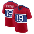 Davalo NY.Giants #19 Jameis Winston Player Red Century Home Game Stitched Jerseys