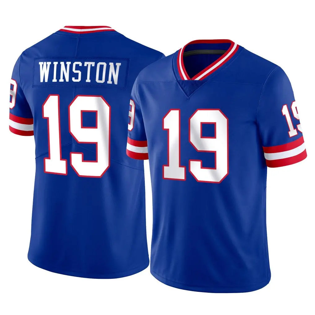 Davalo NY.Giants #19 Jameis Winston Player Royal Classic Vapor Home Game Stitched Jerseys