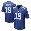 Davalo NY.Giants #19 Jameis Winston Player Royal Home Game Stitched Jerseys