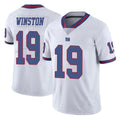 Davalo NY.Giants #19 Jameis Winston Player White Color Rush Home Game Stitched Jerseys