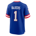 Davalo NY.Giants #1 Malik Nabers Royal Game Player Stitched Jerseys