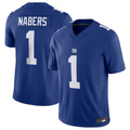 Davalo NY.Giants #1 Malik Nabers Royal Vapor F.U.S.E. Limited American Stitched Stitched Jersey
