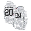 Davalo NY.Giants #20 Greg Newsome II Player Arctic Camo Salute to Service Pullover Hoodies Limited Game Stitched Jerseys