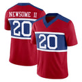 Davalo NY.Giants #20 Greg Newsome II Player Red Century Vapor F.U.S.E. Home Game Stitched Jerseys
