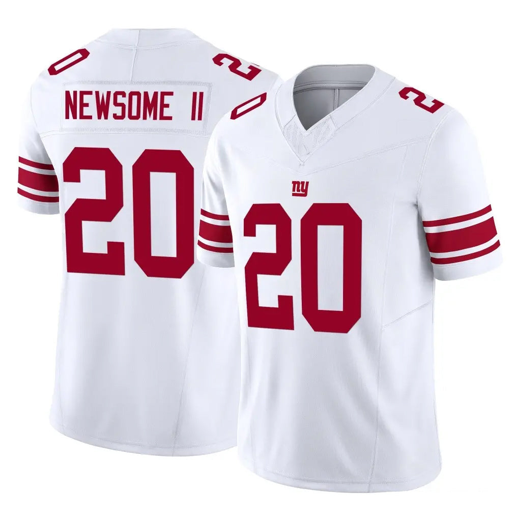 Davalo NY.Giants #20 Greg Newsome II Player White Limited Vapor F.U.S.E. Home Game Stitched Jerseys