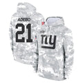 Davalo NY.Giants #21 Paulson Adebo Player Arctic Camo Salute to Service Pullover Hoodies Limited Game Stitched Jerseys