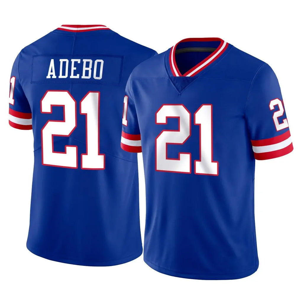 Davalo NY.Giants #21 Paulson Adebo Player Royal Classic Vapor Home Game Stitched Jerseys