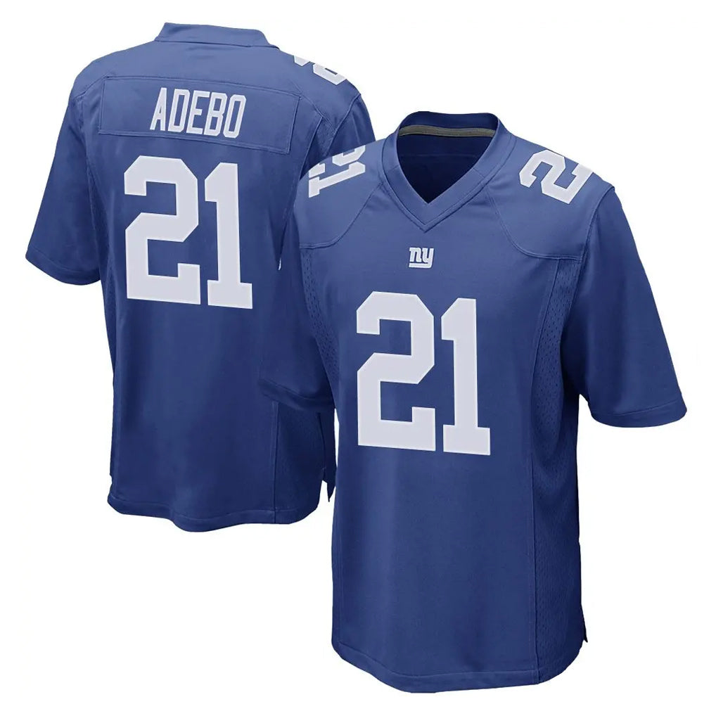 Davalo NY.Giants #21 Paulson Adebo Player Royal Home Game Stitched Jerseys