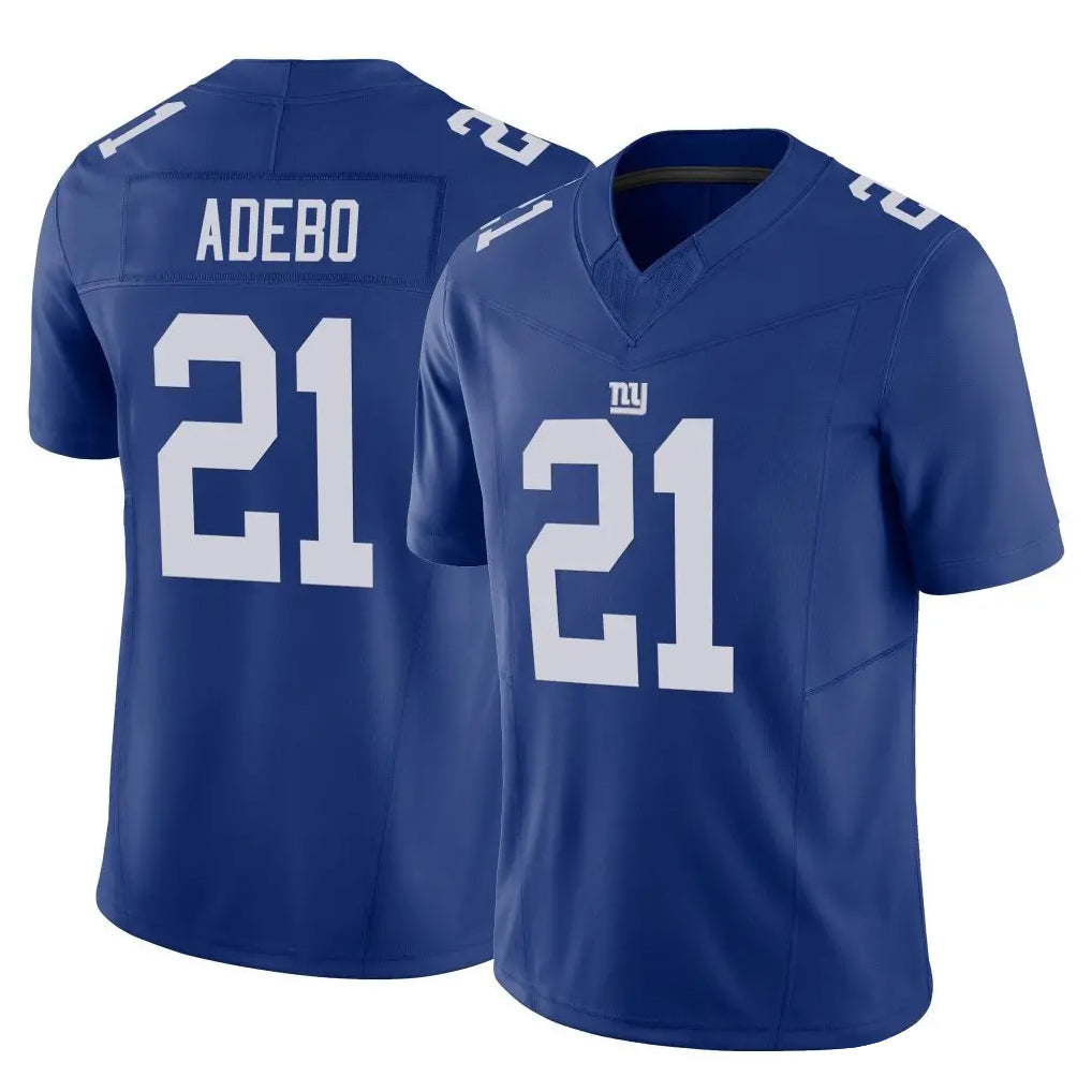 Davalo NY.Giants #21 Paulson Adebo Player Royal Limited Vapor F.U.S.E. Home Game Stitched Jerseys