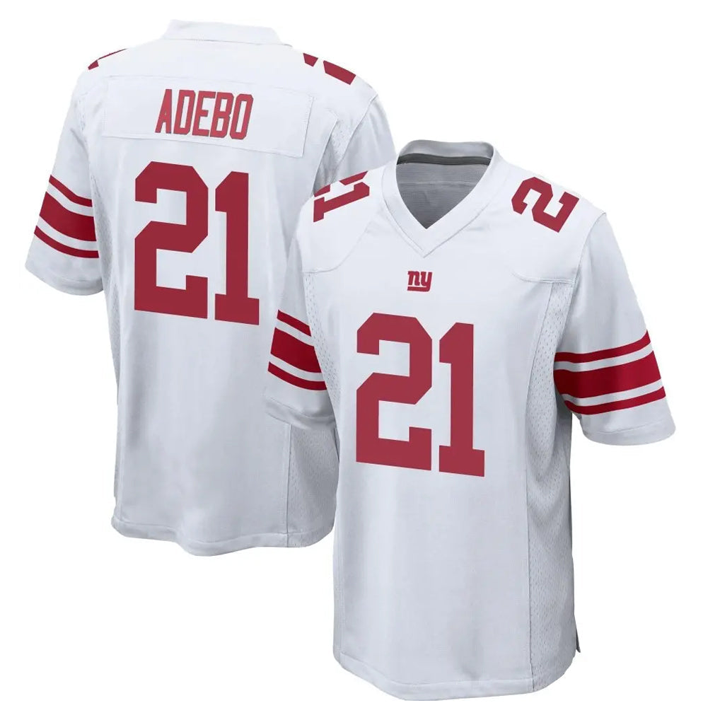 Davalo NY.Giants #21 Paulson Adebo Player White Home Game Stitched Jerseys