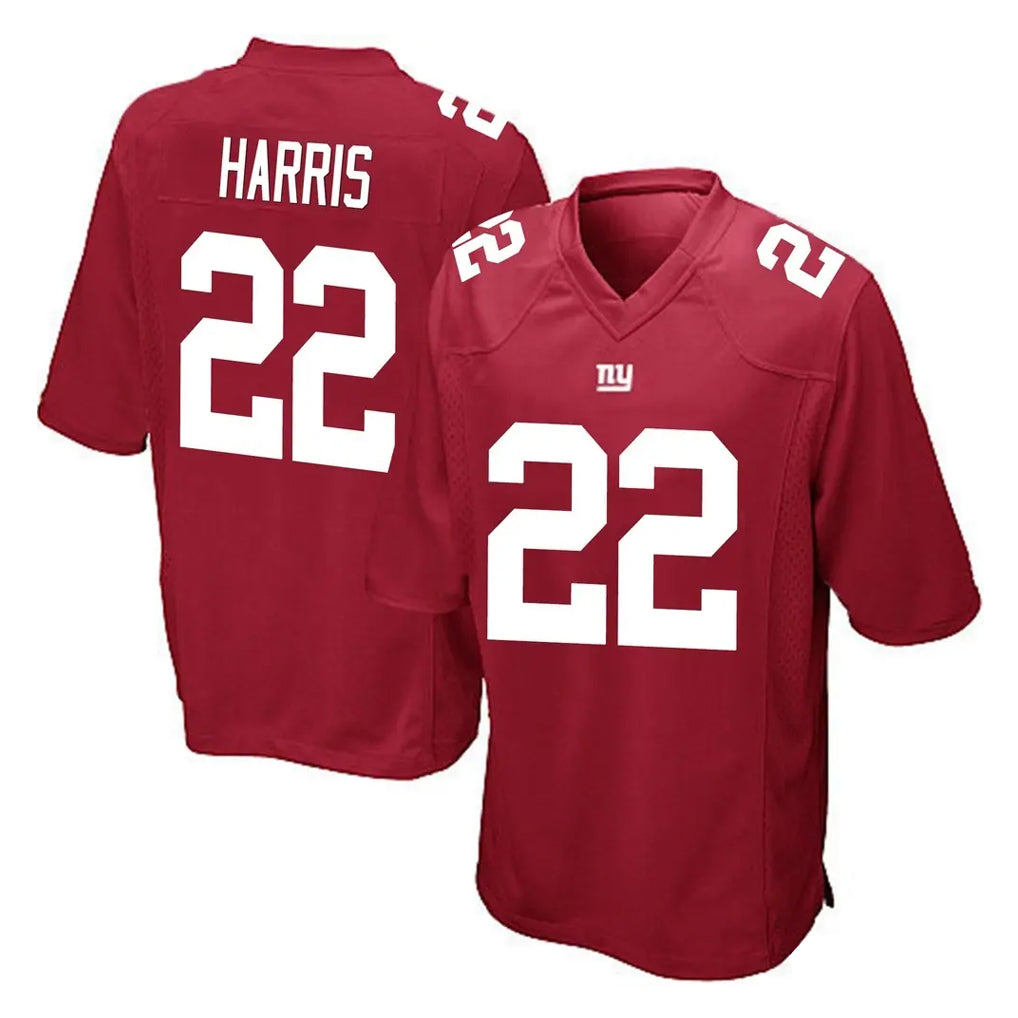 Davalo NY.Giants #22 Najee Harris Player Red Home Game Stitched Jerseys