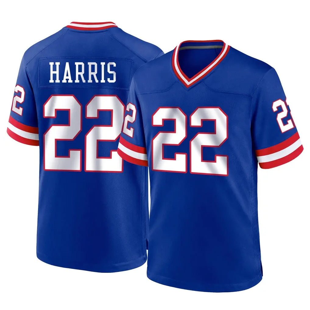 Davalo NY.Giants #22 Najee Harris Player Royal Classic Home Game Stitched Jerseys