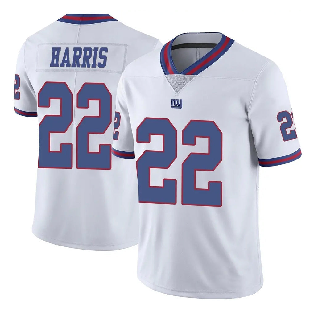 Davalo NY.Giants #22 Najee Harris Player White Color Rush Home Game Stitched Jerseys
