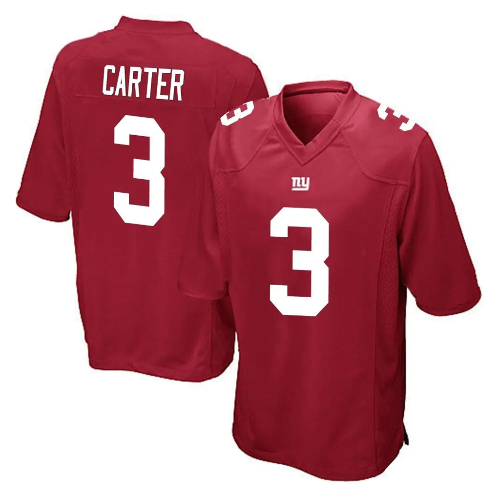 Davalo NY.Giants #3 Abdul Carter Player Red Home Game Stitched Jerseys
