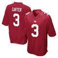 Davalo NY.Giants #3 Abdul Carter Player Red Home Game Stitched Jerseys
