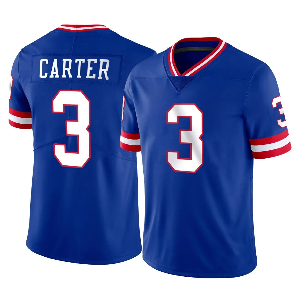 Davalo NY.Giants #3 Abdul Carter Player Royal Classic Vapor Home Game Stitched Jerseys