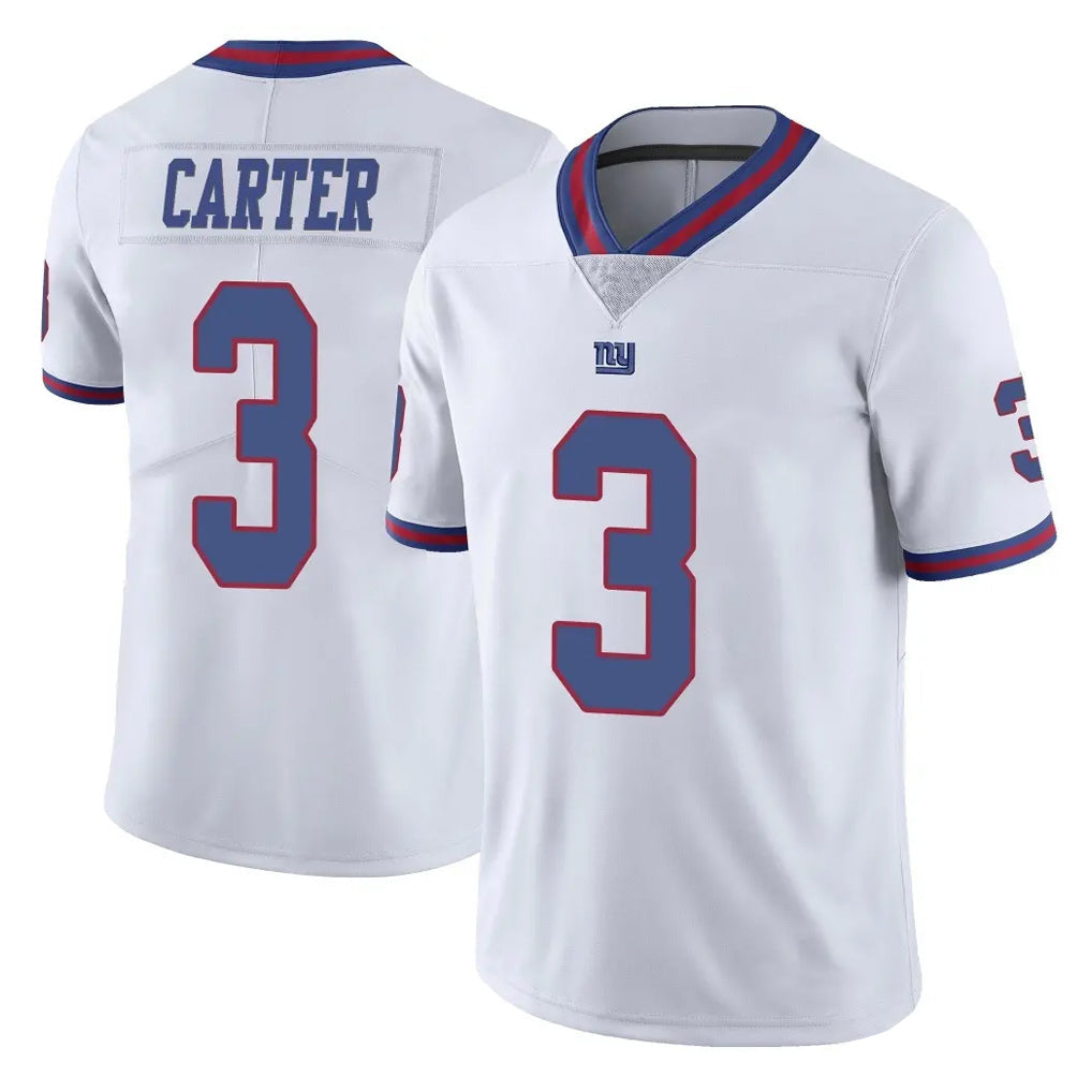 Davalo NY.Giants #3 Abdul Carter Player White Color Rush Home Game Stitched Jerseys