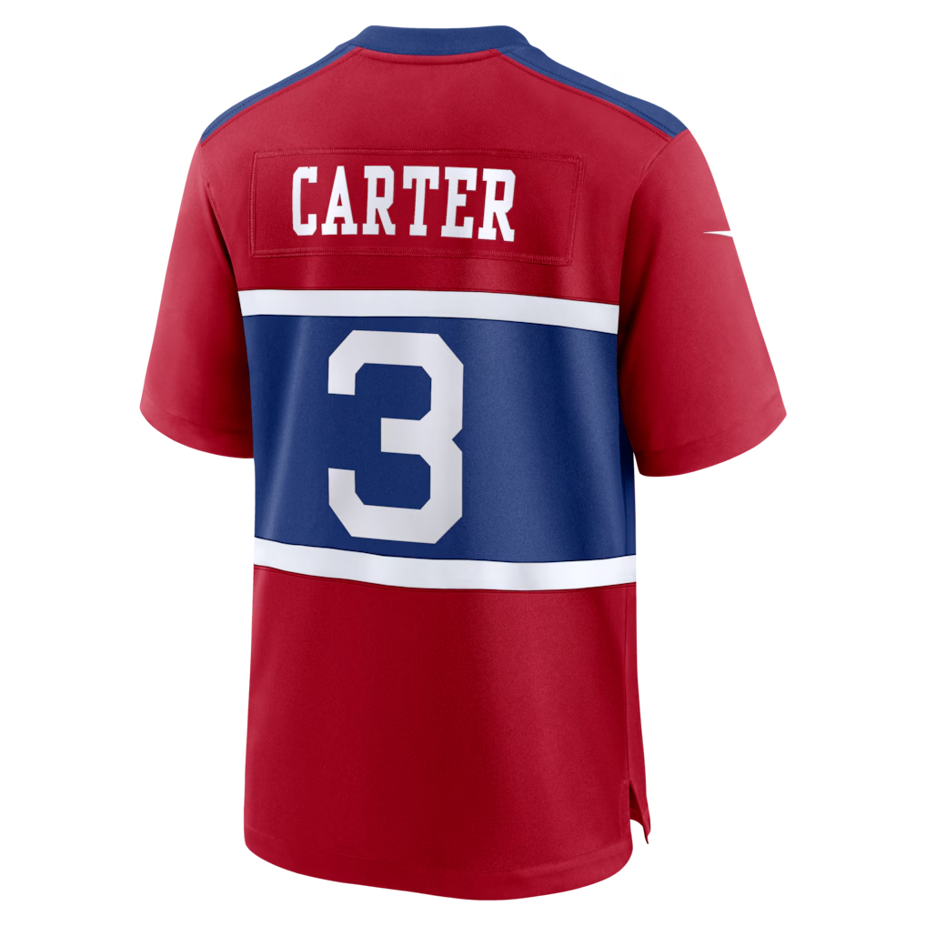 Davalo NY.Giants #3 Abdul Carter Red Alternate Game Stitched Jerseys