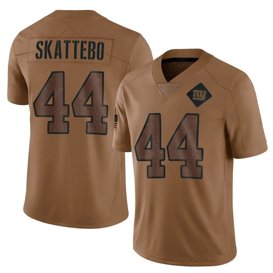 Davalo NY.Giants #44 Cam Skattebo Player Brown Salute To Service Limited Stitched Jerseys