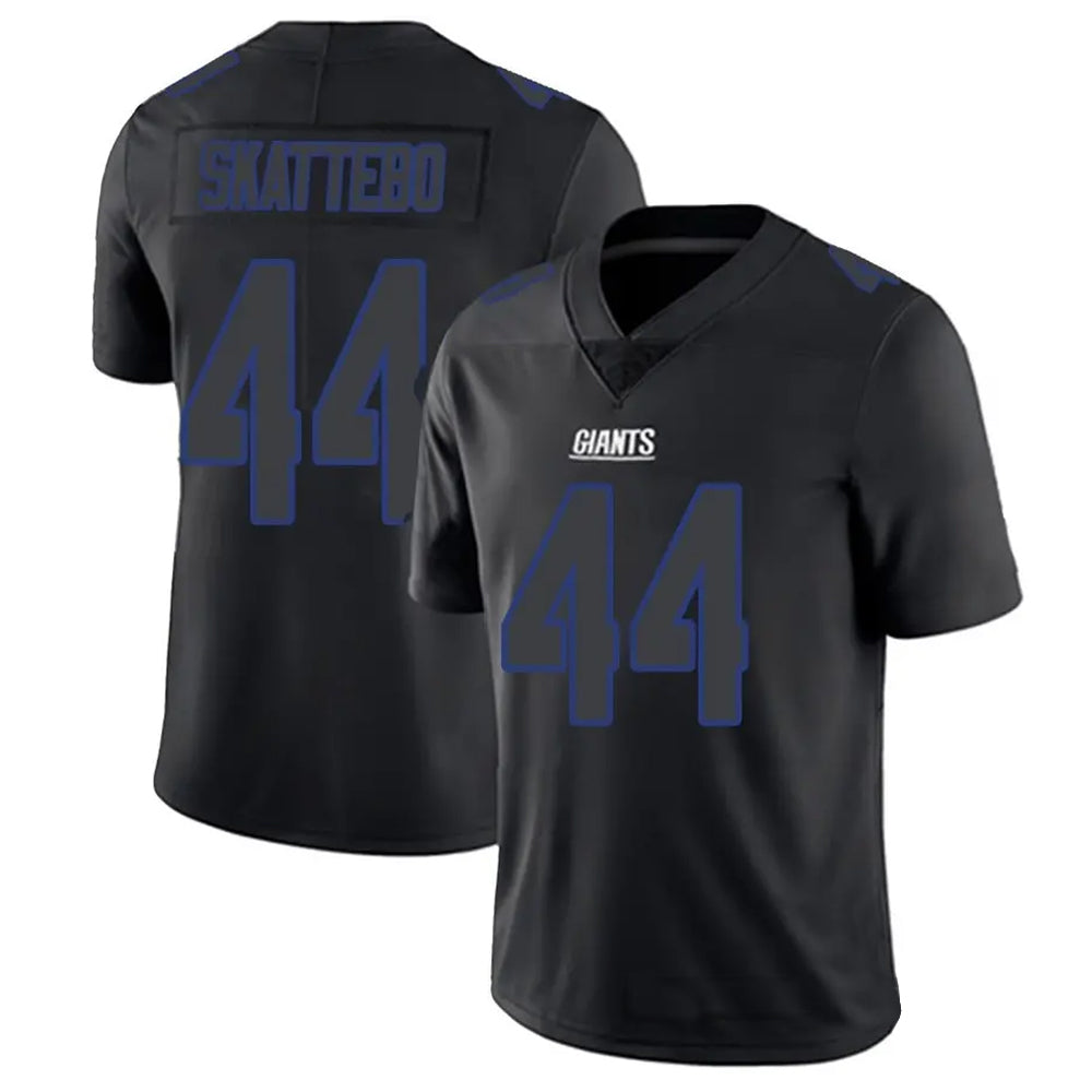 Davalo NY.Giants #44 Cam Skattebo Player Limited Black Impact Stitched Jerseys
