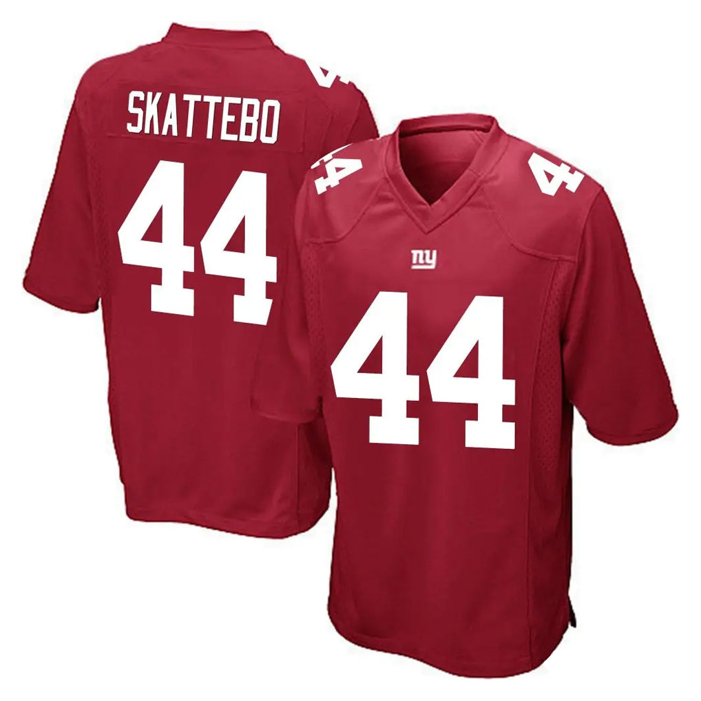 Davalo NY.Giants #44 Cam Skattebo Player Red Home Game Stitched Jerseys