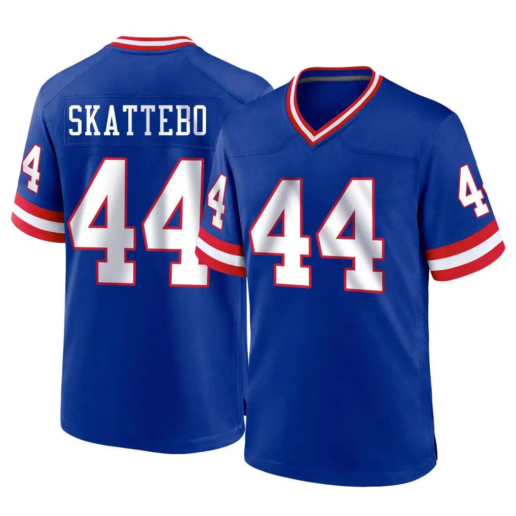 Davalo NY.Giants #44 Cam Skattebo Player Royal Classic Home Game Stitched Jerseys