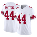 Davalo NY.Giants #44 Cam Skattebo Player White Limited Vapor F.U.S.E. Home Game Stitched Jerseys