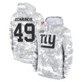 Davalo NY.Giants #49 Tremaine Edmunds Player Arctic Camo Salute to Service Pullover Hoodies Limited Game Stitched Jerseys