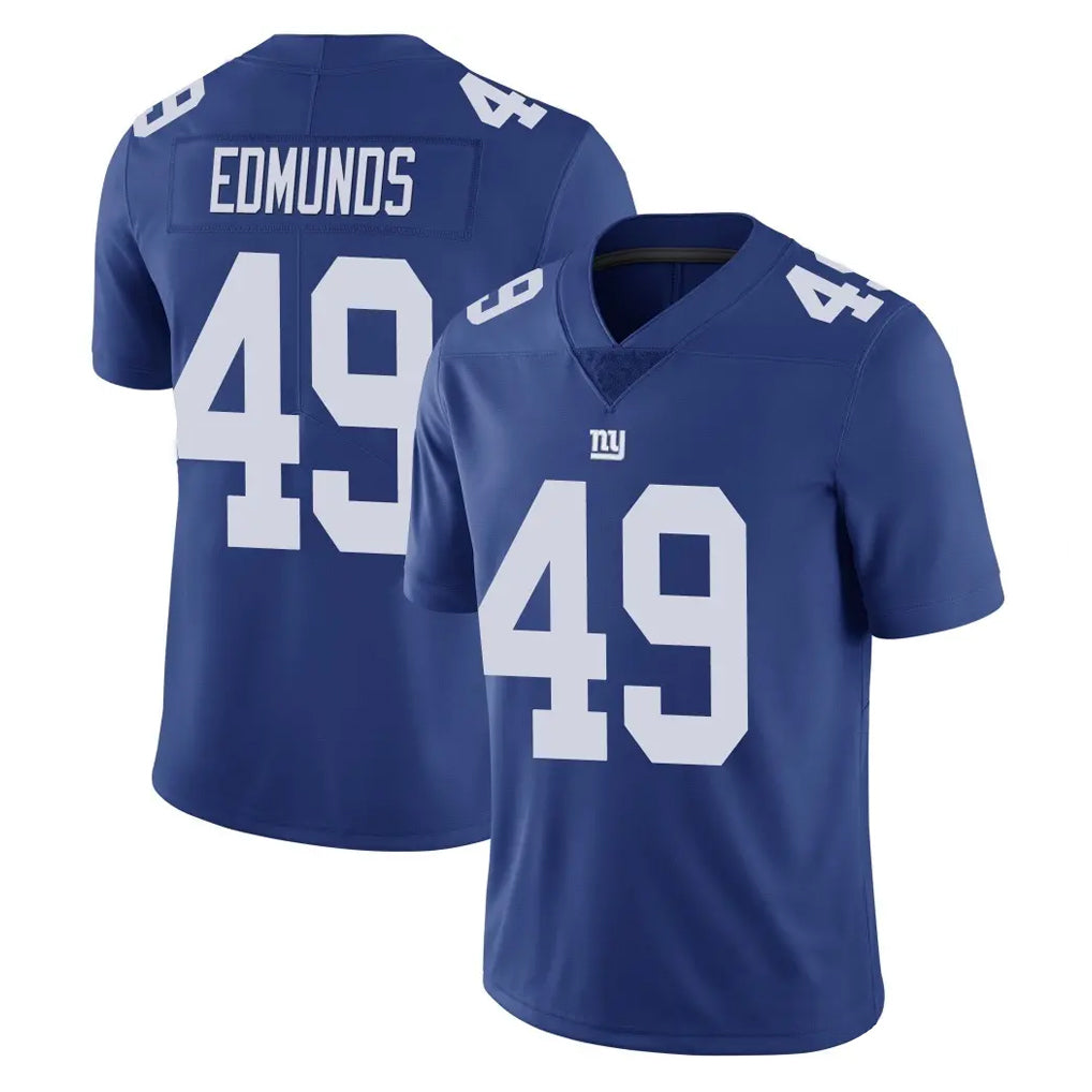 Davalo NY.Giants #49 Tremaine Edmunds Player Royal Limited Vapor Untouchable Home Game Stitched Jerseys