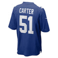 Davalo NY.Giants #51 Abdul Carter Player Royal Game Stitched Jerseys