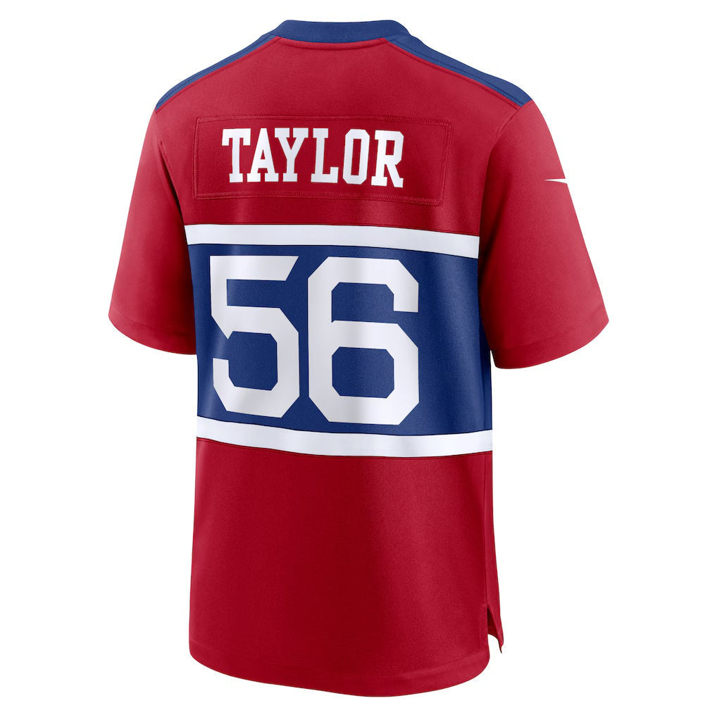 Davalo NY.Giants #56 Lawrence Taylor Century Red Alternate Retired Player Game Stitched Jerseys